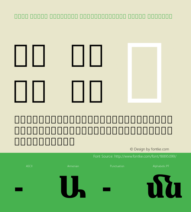 Noto Serif Armenian SemiCondensed Black Regular Version 1.901图片样张