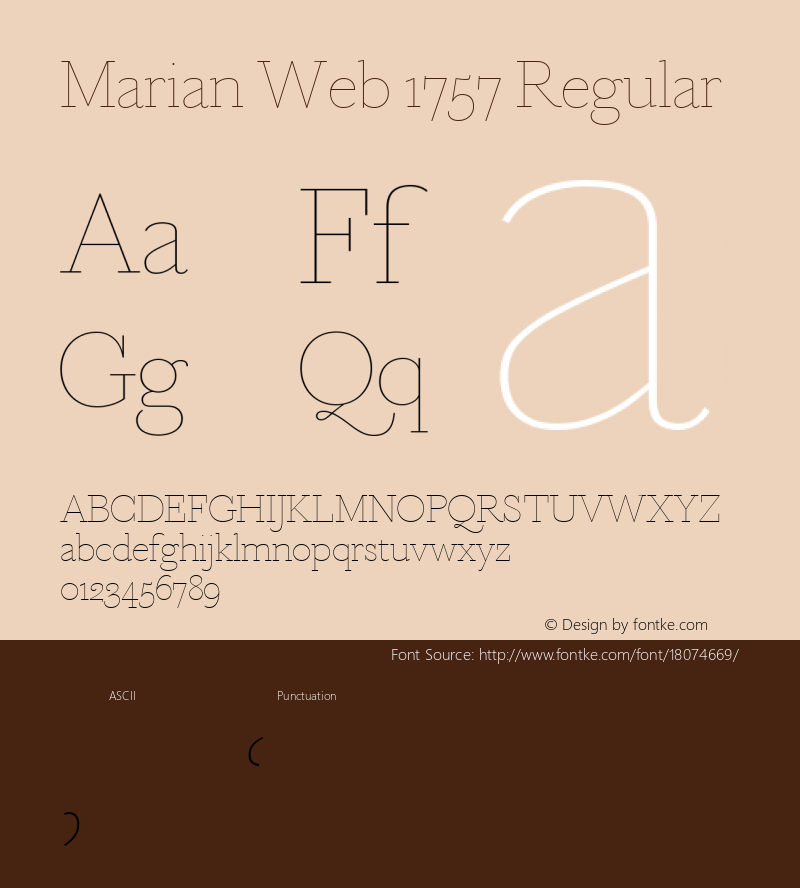 Marian Web 1757 Regular Version 1.1 2014图片样张