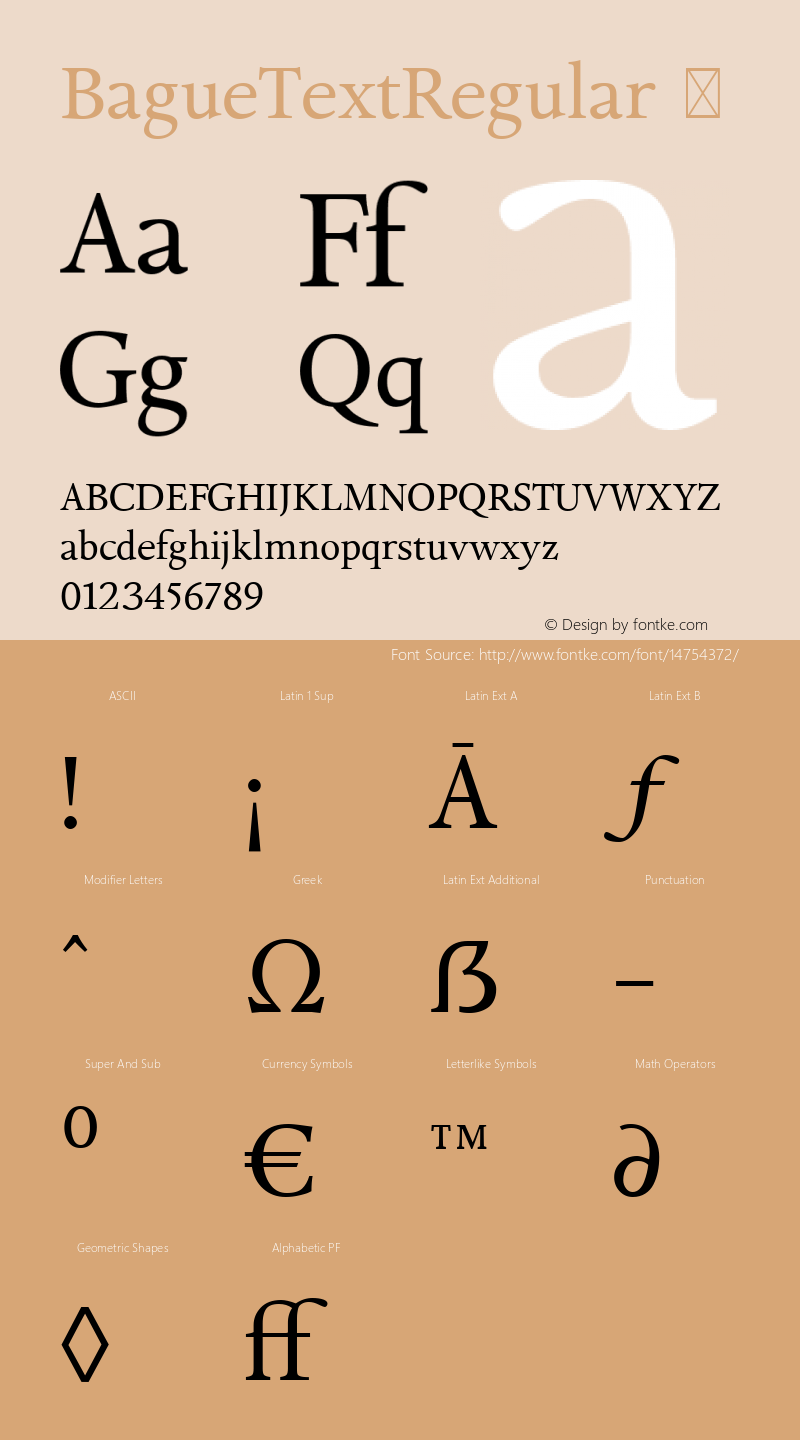 BagueTextRegular ☞ Version 2.001;com.myfonts.eurotypo.bague.regular.wfkit2.4f2Q图片样张