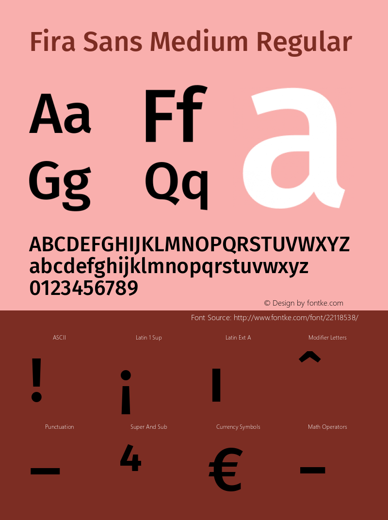 Fira Sans Medium Version 4.203图片样张