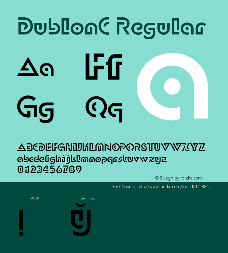 DublonC Regular 001.000图片样张