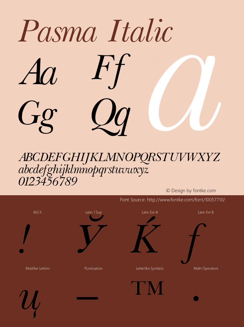 Pasma Italic 001.001图片样张