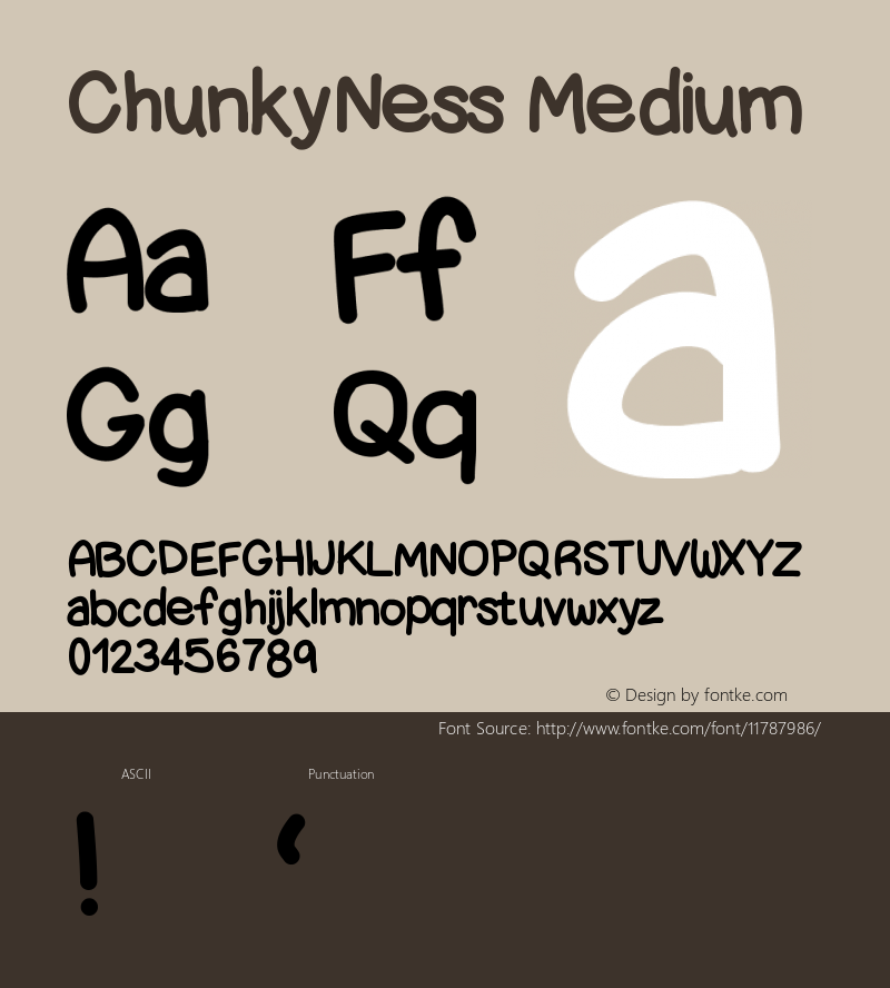 ChunkyNess Medium Version 001.000图片样张