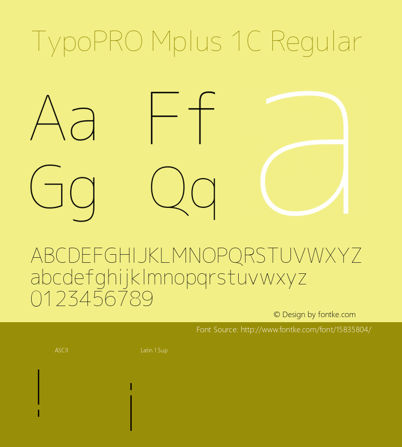 TypoPRO Mplus 1C Regular Version 1.059图片样张