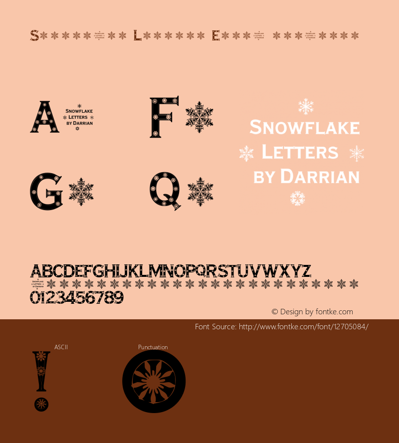 Snowflake Letters Extra-expanded Version 1.0图片样张