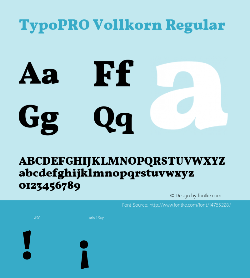 TypoPRO Vollkorn Regular Version 2.001图片样张