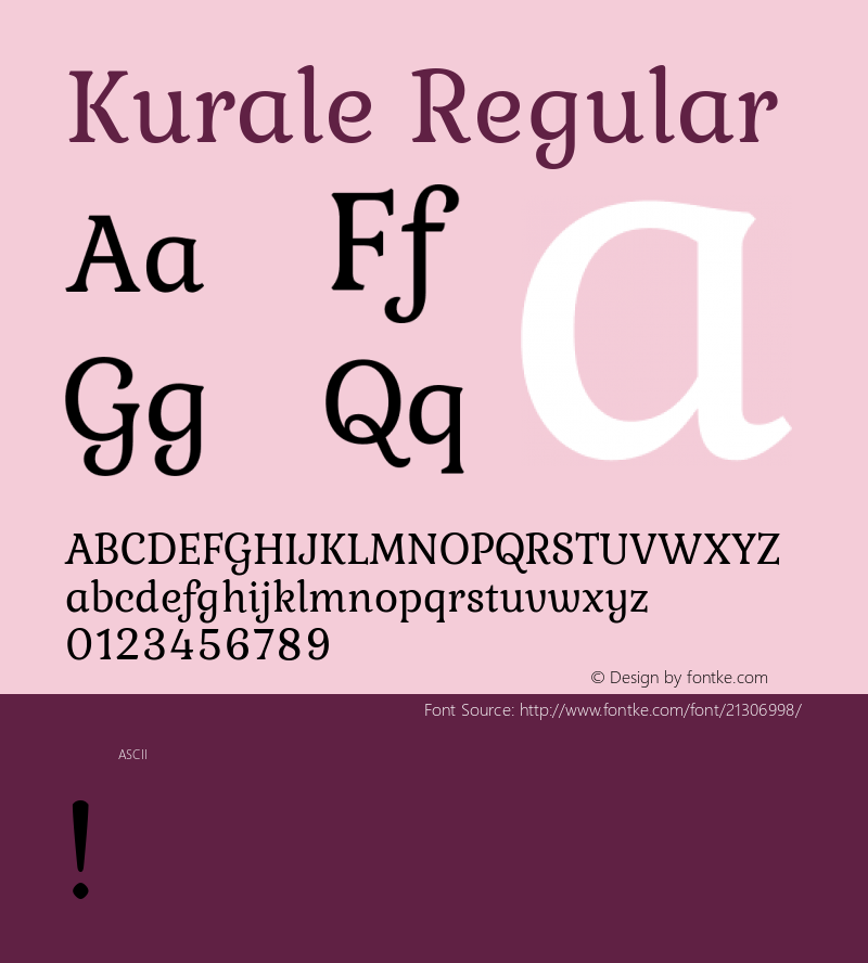 Kurale Regular 图片样张