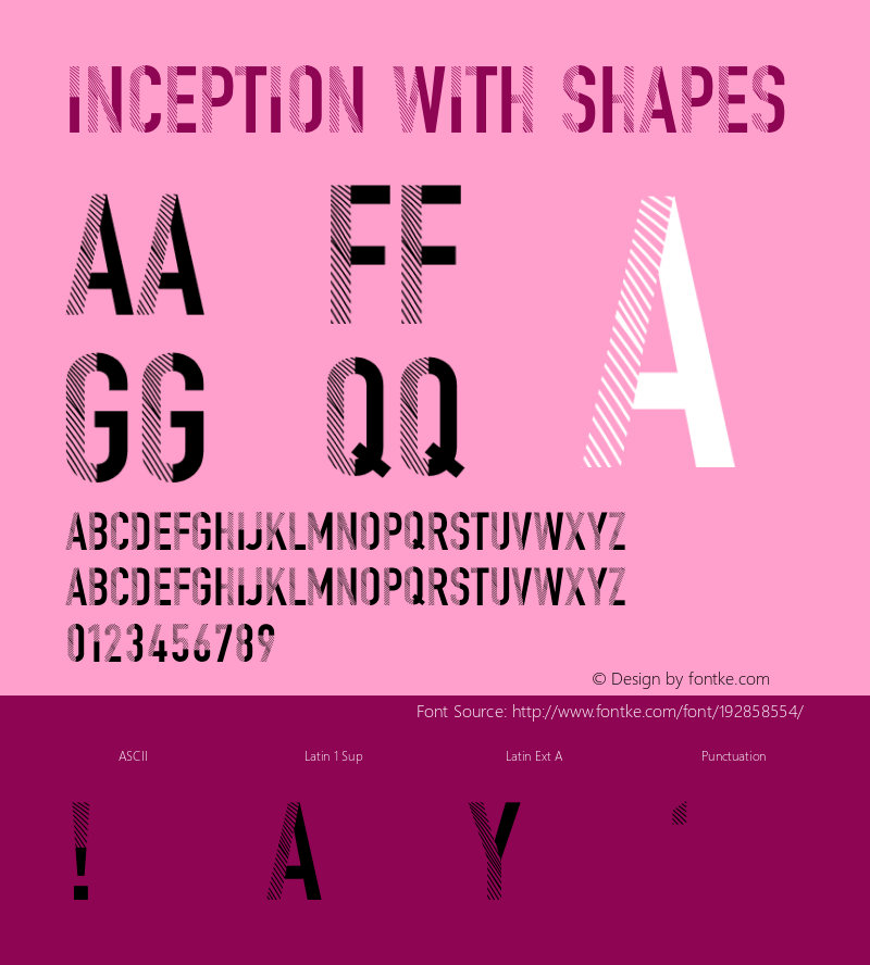 Inception With Shapes Version 1.003;Fontself Maker 3.5.1图片样张