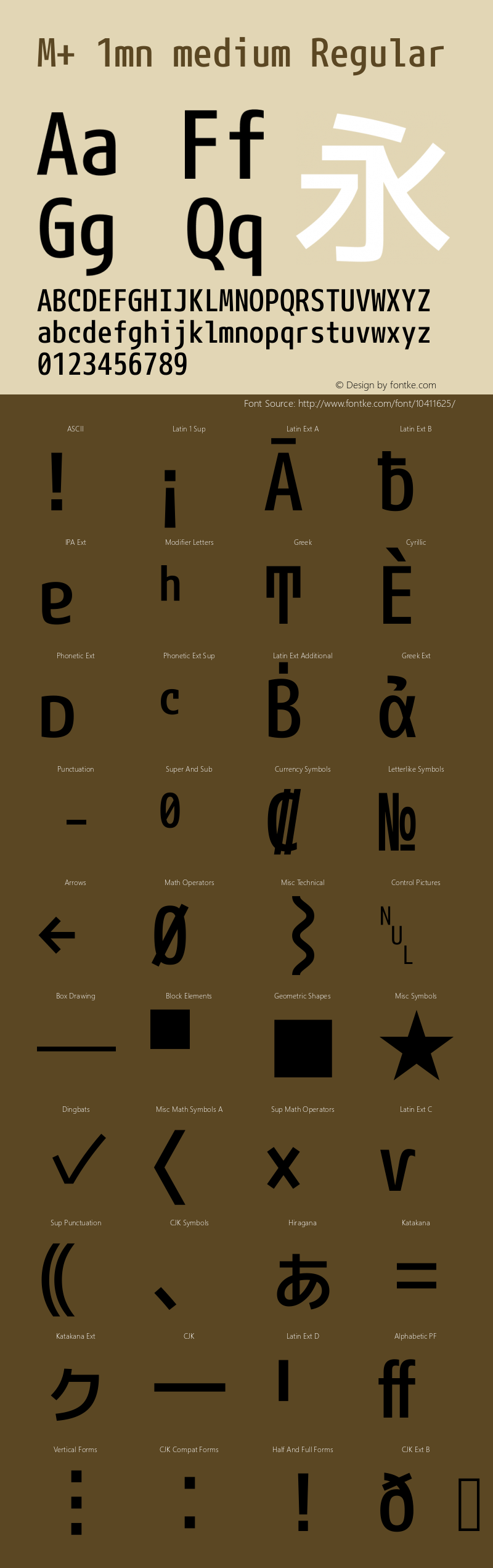 M+ 1mn medium Regular Version 1.042图片样张