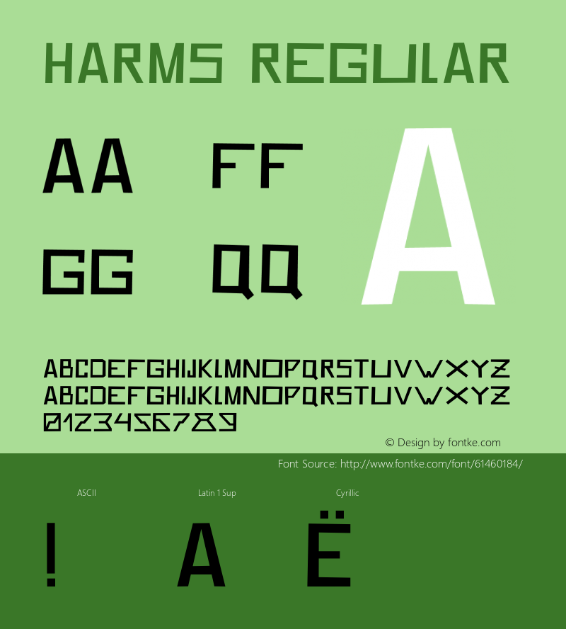 Harms Version 1.002;Fontself Maker 3.2.2图片样张