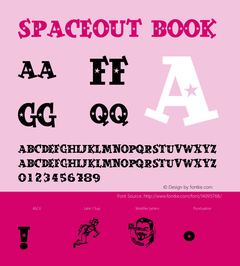 SpaceOut Book Version Macromedia Fontograp图片样张