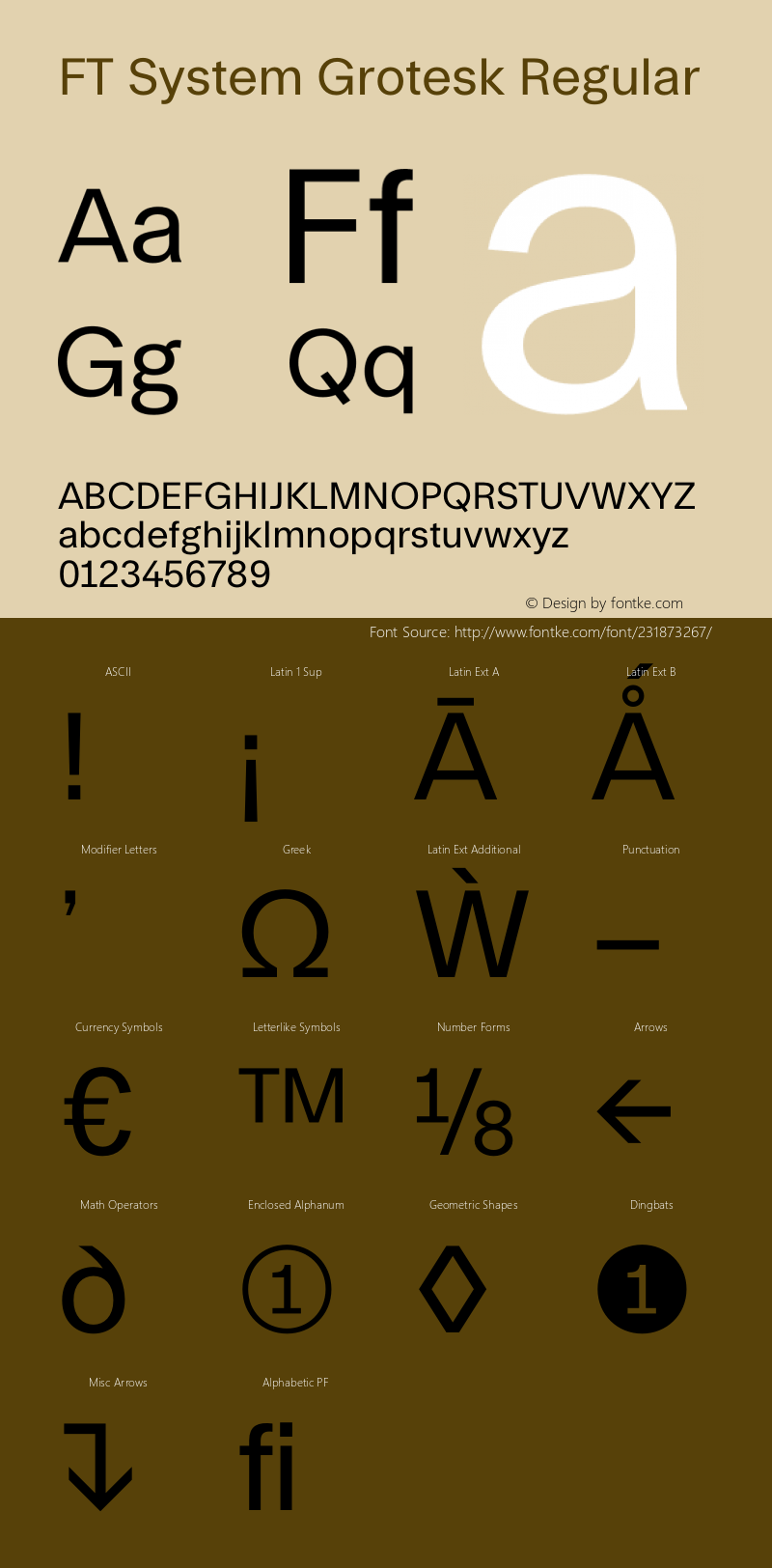 FT System Grotesk Regular Version 1.000;FEAKit 1.0图片样张