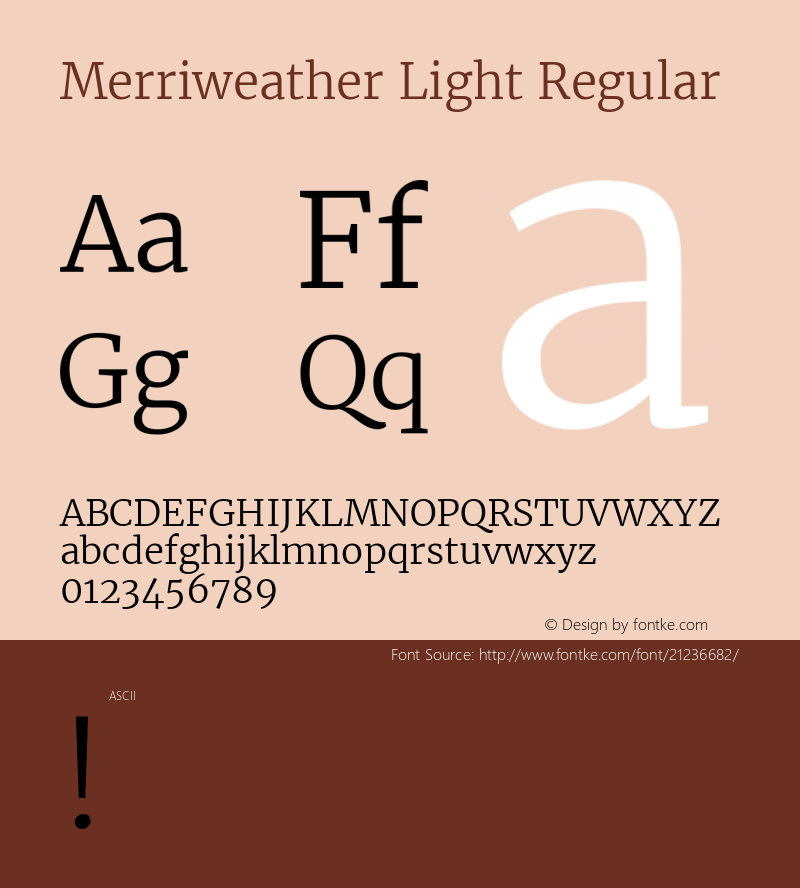 Merriweather Light Regular 图片样张
