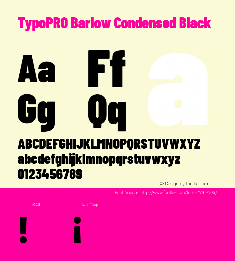TypoPRO Barlow Condensed Black Version 1.301图片样张