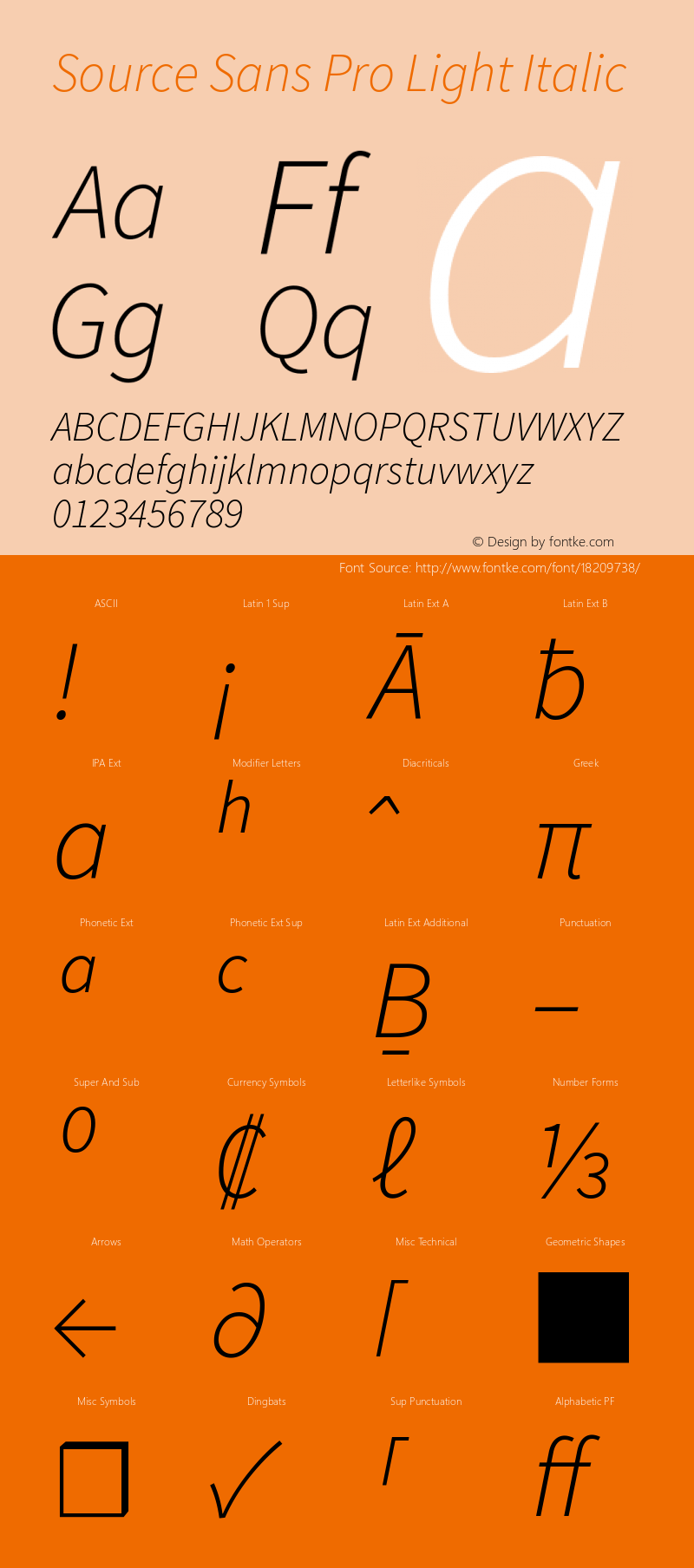 Source Sans Pro Light Italic Version 1.065;PS 2.0;hotconv 1.0.78;makeotf.lib2.5.61930图片样张