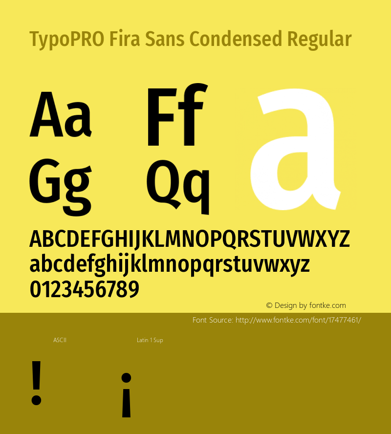 TypoPRO Fira Sans Condensed Regular Version 4.202;PS 004.202;hotconv 1.0.88;makeotf.lib2.5.64775图片样张