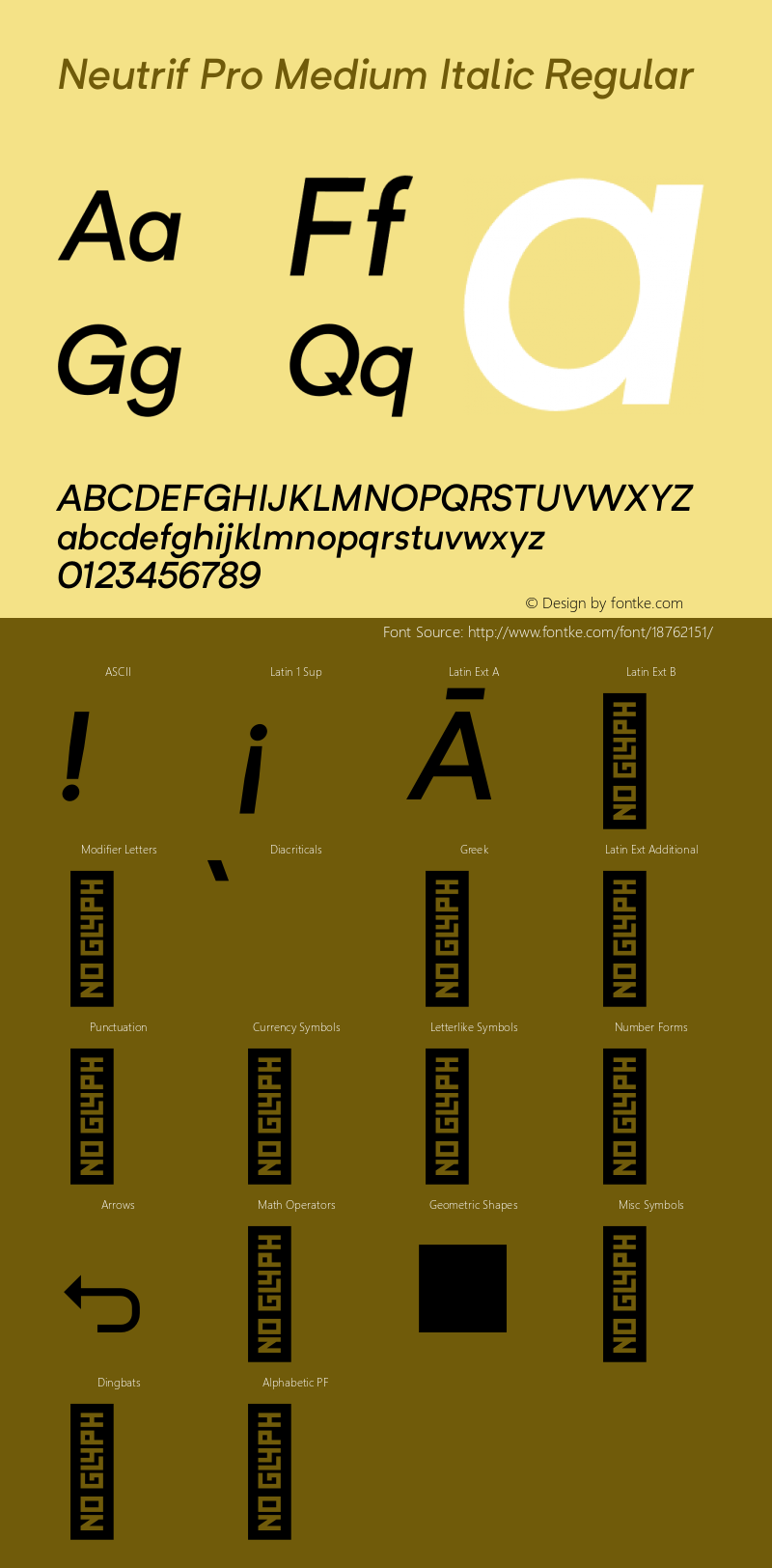 Neutrif Pro Medium Italic Regular Version 1.000;PS 001.000;hotconv 1.0.88;makeotf.lib2.5.64775图片样张