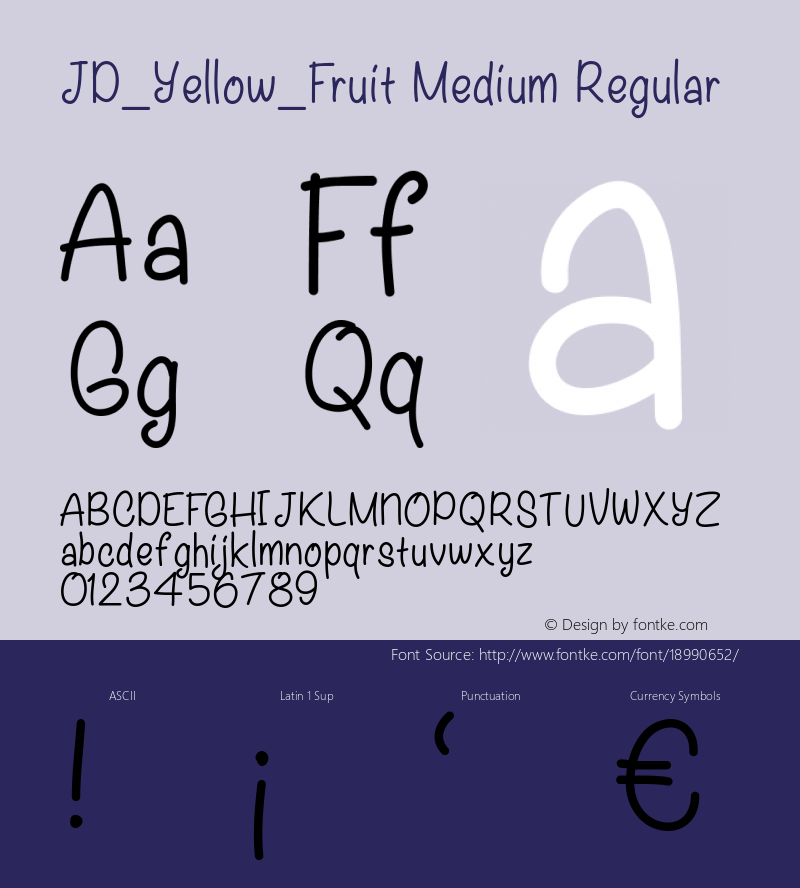 JD_Yellow_Fruit Medium Regular Version 1.000图片样张