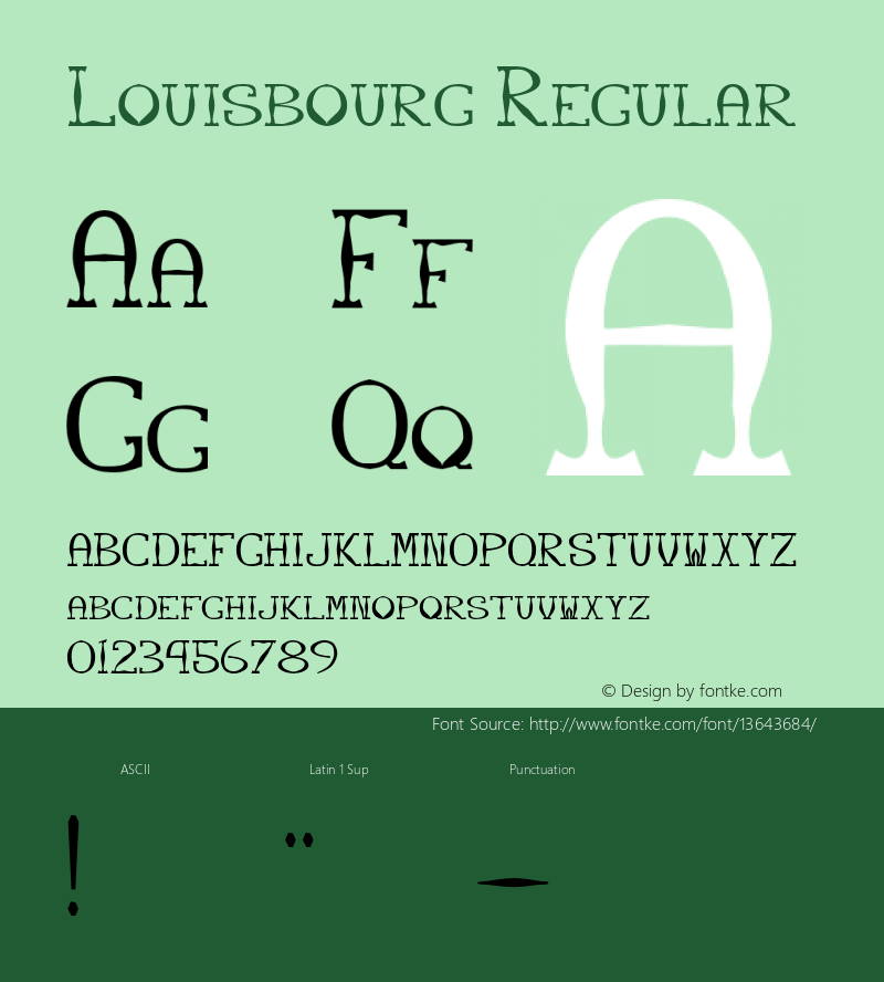 Louisbourg Regular 001.001图片样张