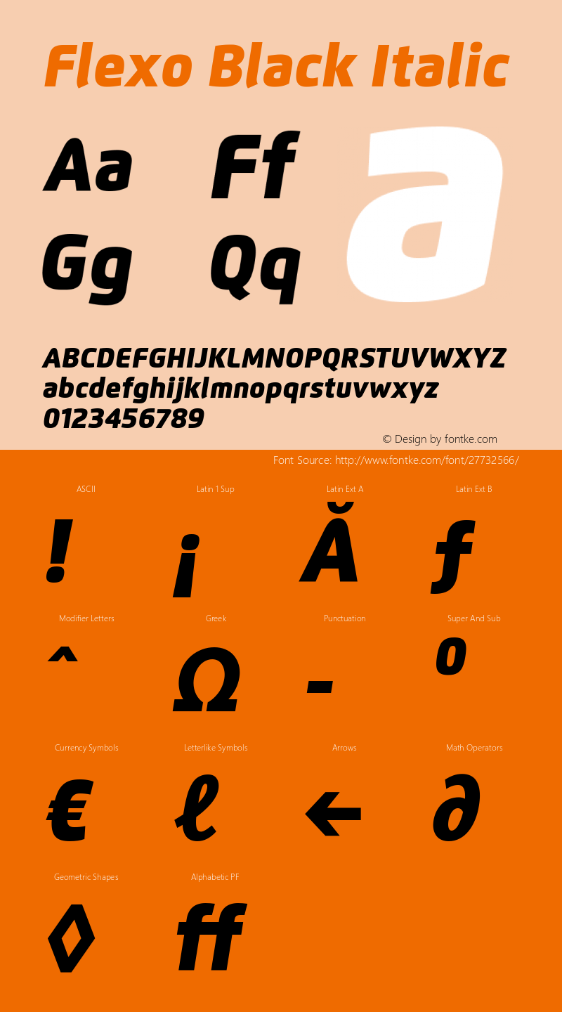 Flexo-BlackIt Version 1.06          UltraPrecision Font图片样张