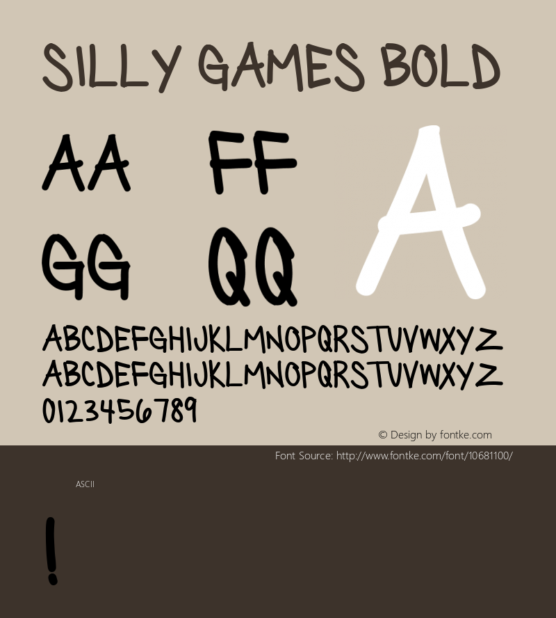 Silly Games Bold Version 1.00 2015图片样张