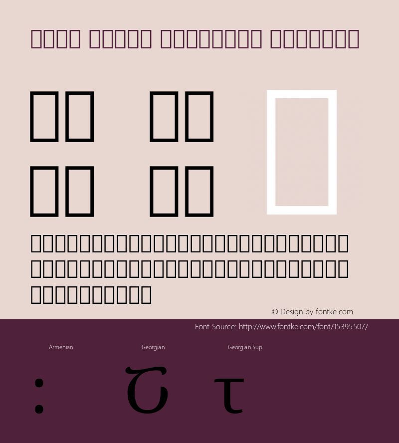 Noto Serif Georgian Regular Version 1.05图片样张