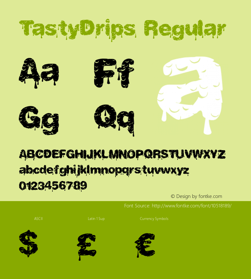 TastyDrips Regular Version 1.00 September 30, 2013, initial release图片样张