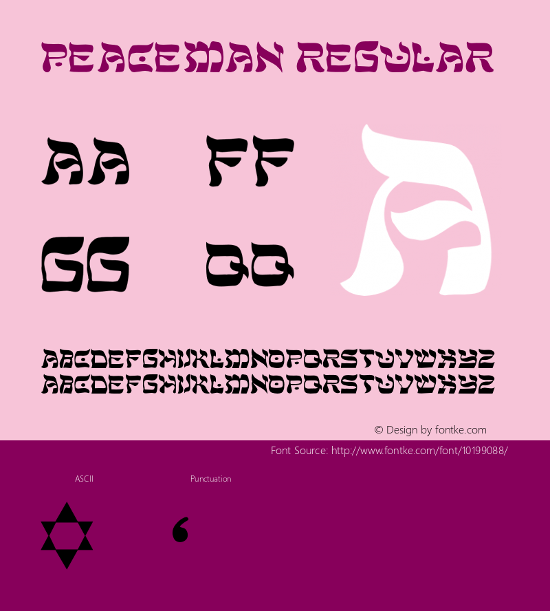 Peaceman Regular 001.000图片样张