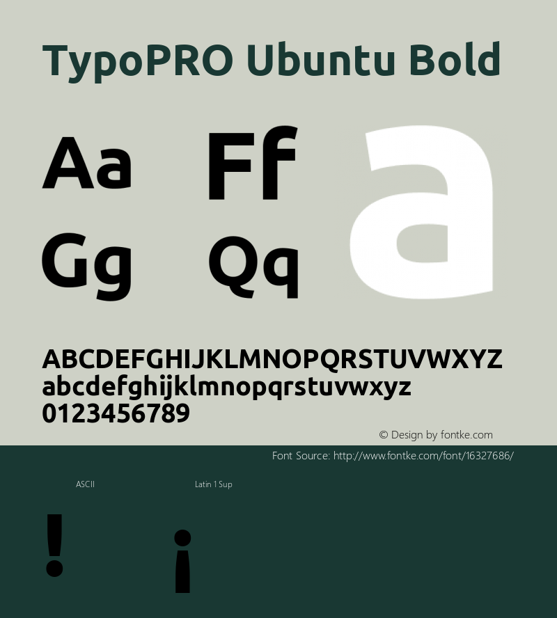 TypoPRO Ubuntu Bold 0.83图片样张