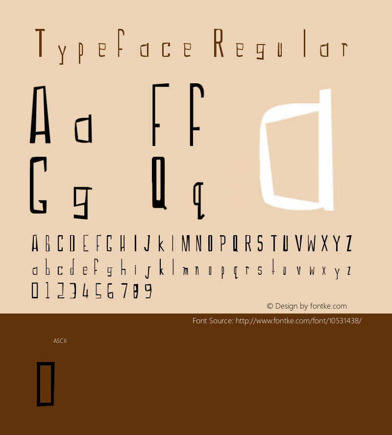 Typeface Regular Version 1.0图片样张