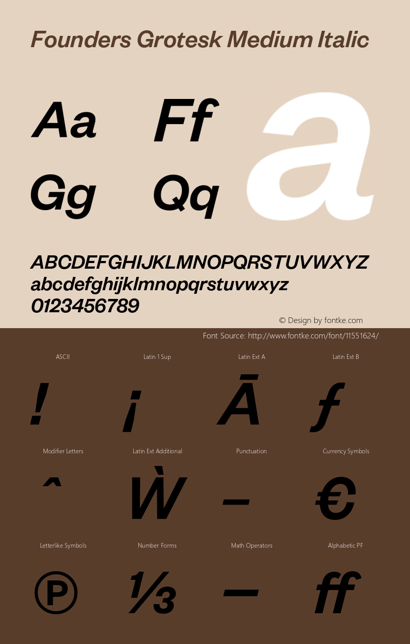 Founders Grotesk Medium Italic Version 1.001;PS 001.001;hotconv 1.0.57;makeotf.lib2.0.21895图片样张