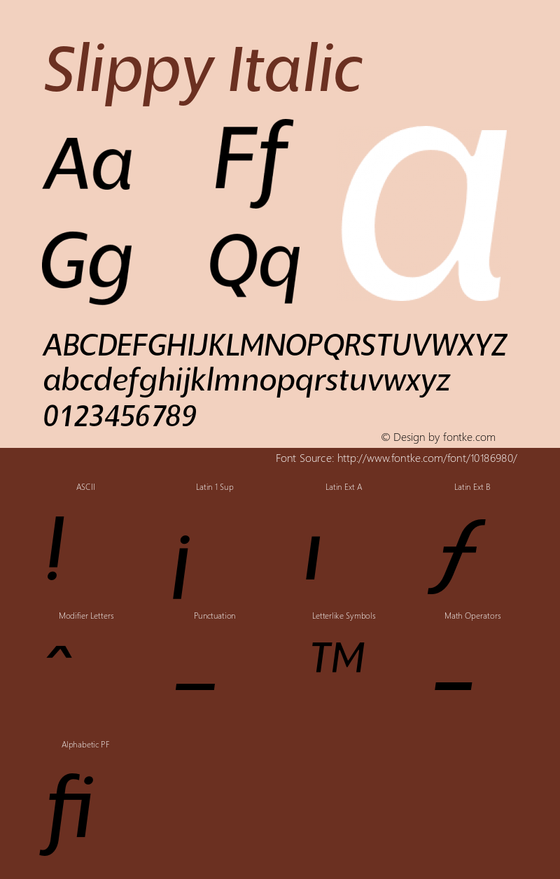 Slippy Italic 001.000图片样张