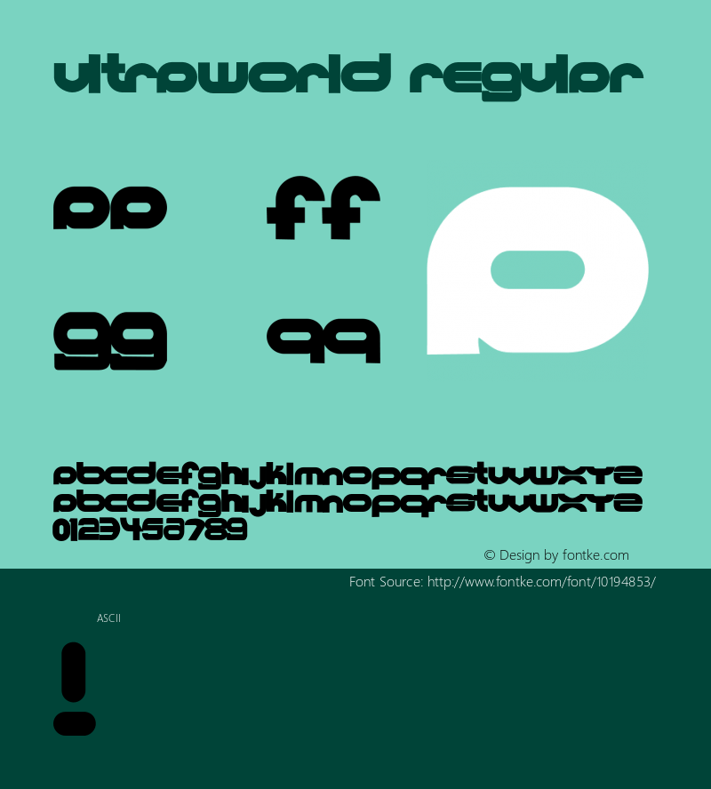 Ultraworld Regular 001.000图片样张