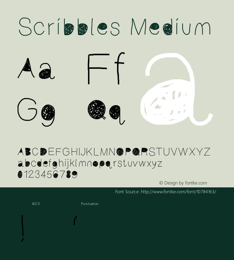 Scribbles Medium Version 001.000图片样张