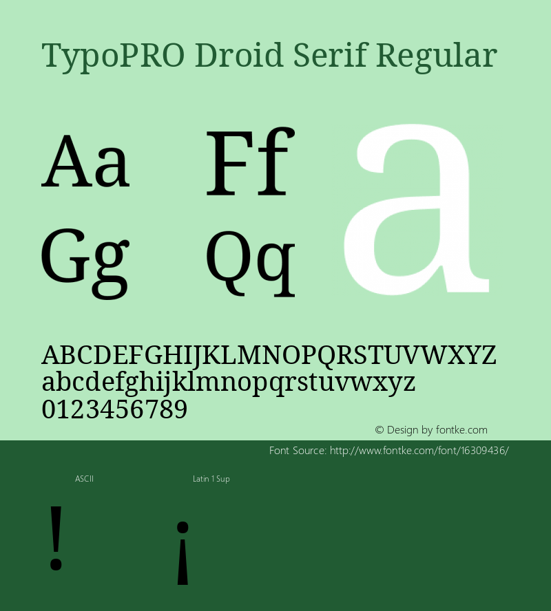TypoPRO Droid Serif Regular Version 1.03图片样张