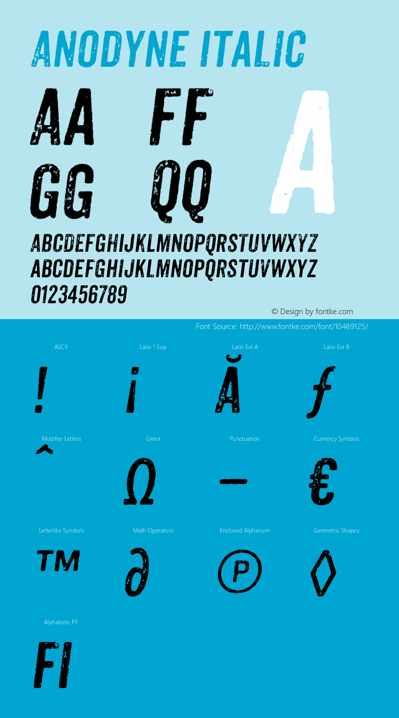 Anodyne Italic Version 1.000图片样张