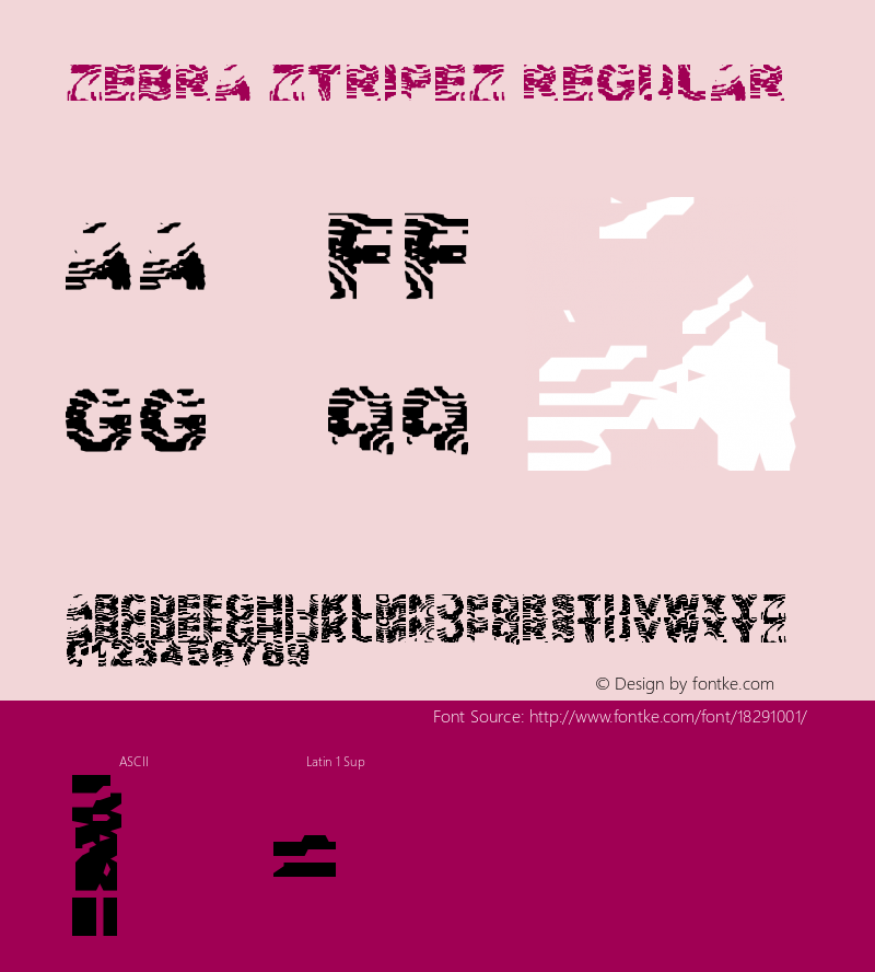 Zebra Ztripez Regular Version 1.0图片样张