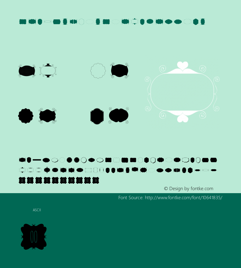 OnlyYouProOrnamentsTwo ☞ Version 1.000 2013 initial release;com.myfonts.easy.letype.only-you-pro.ornaments-two.wfkit2.version.3WTJ图片样张