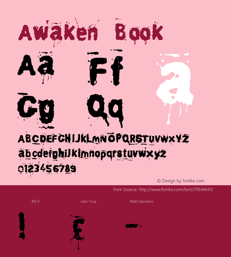 Awaken Book Version Macromedia Fontograp图片样张