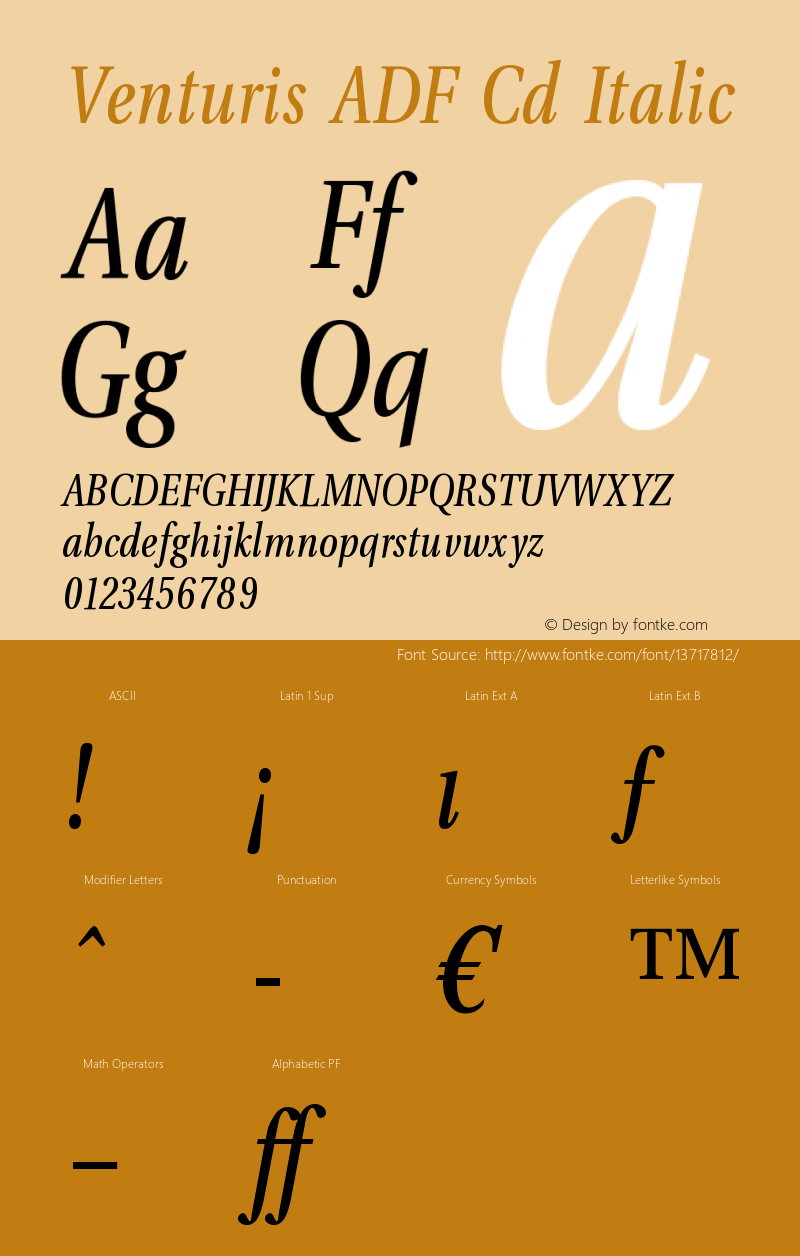 Venturis ADF Cd Italic Version 1.005图片样张