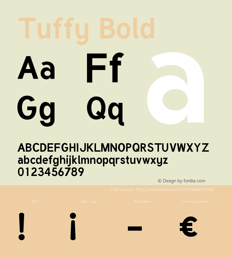 Tuffy Bold Version 001.100图片样张