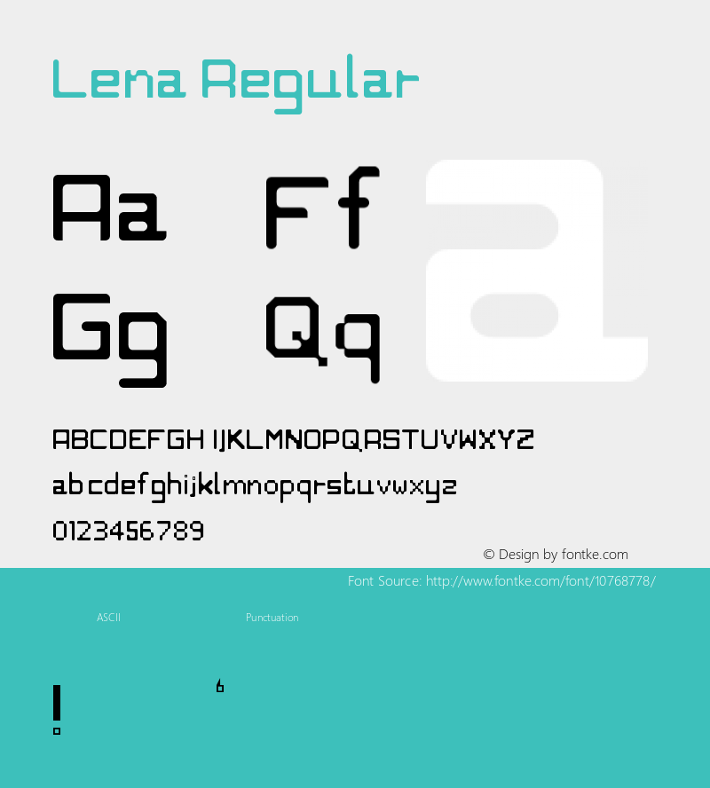 Lena Regular Version 1.0图片样张