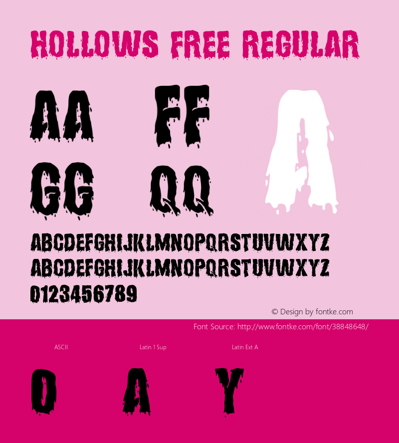 Hollows Free Version 1.002;Fontself Maker 3.4.0图片样张