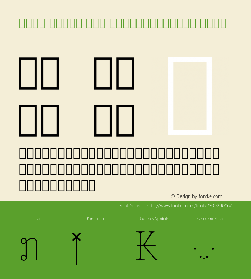 Noto Serif Lao SemiCondensed Thin Version 2.000; ttfautohint (v1.8) -l 8 -r 50 -G 200 -x 14 -D lao -f none -a qsq -X 