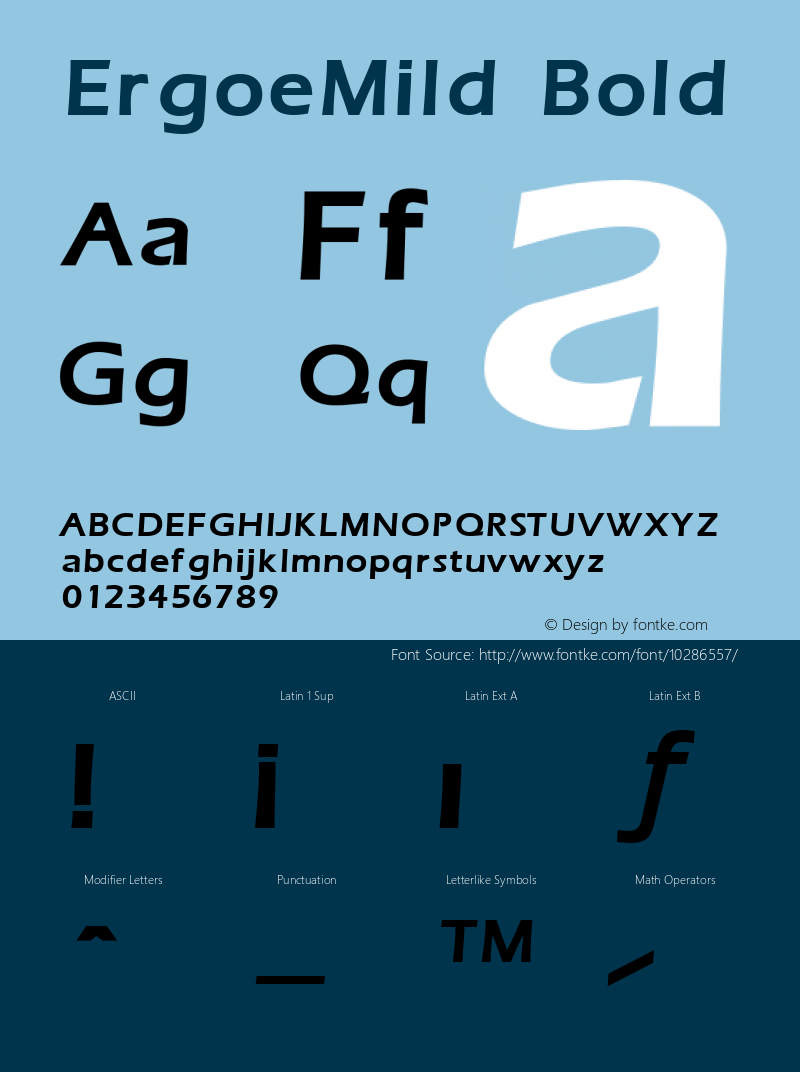 ErgoeMild Bold Accurate Research Professional Fonts, Copyright (c)1995图片样张