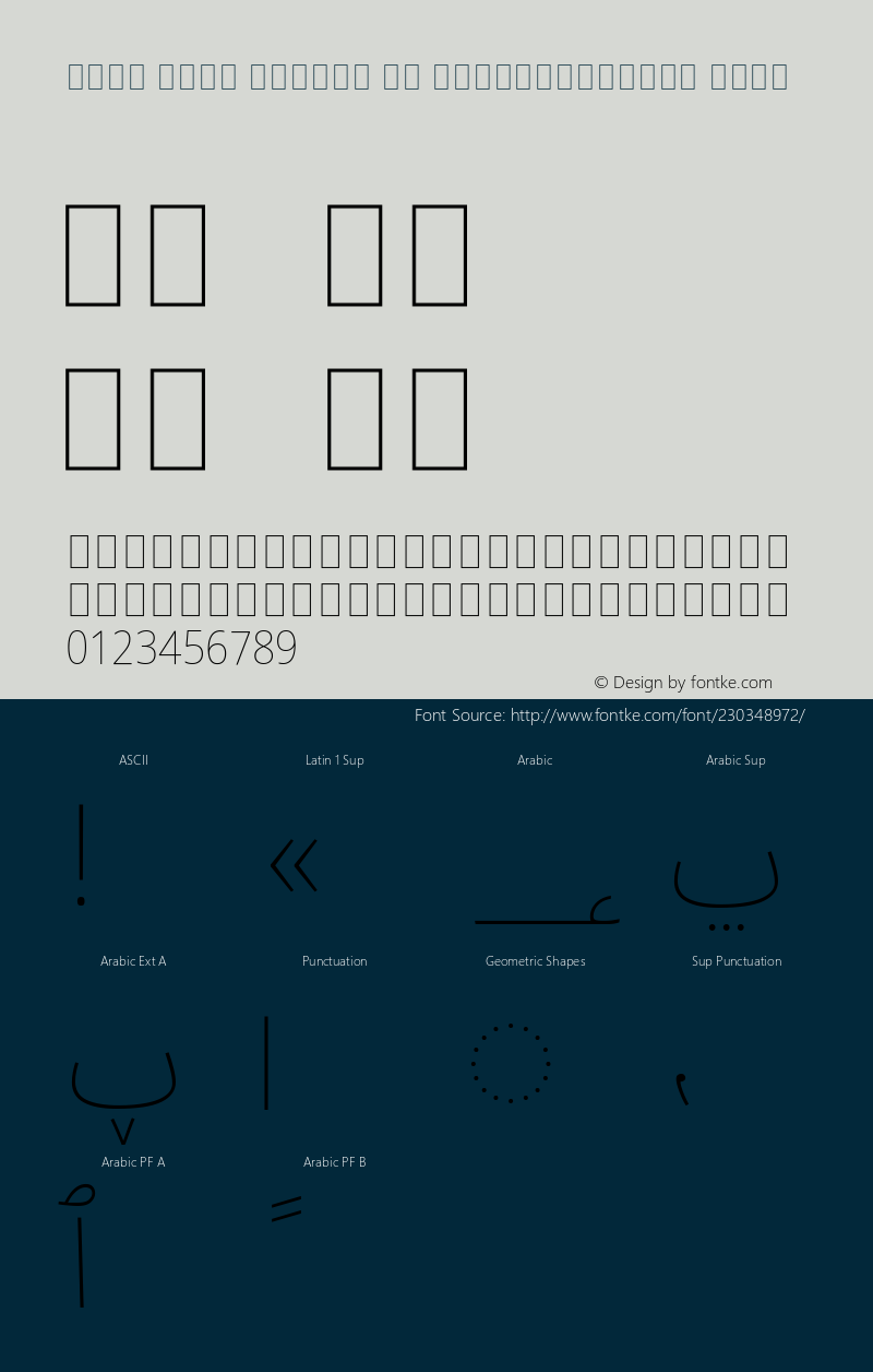 Noto Sans Arabic UI SemiCondensed Thin Version 2.009; ttfautohint (v1.8) -l 8 -r 50 -G 200 -x 14 -D arab -f none -a qsq -X 