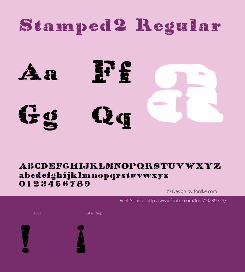 Stamped2 Regular 001.001图片样张