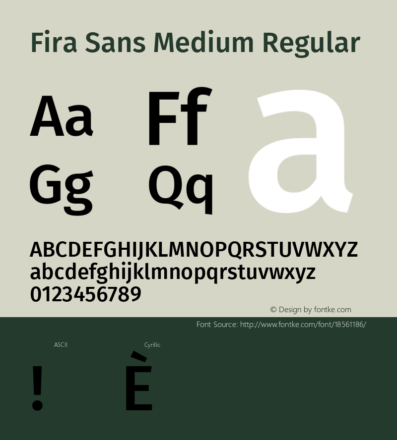 Fira Sans Medium Regular Version 4.203;PS 004.203;hotconv 1.0.88;makeotf.lib2.5.64775; ttfautohint (v1.4.1)图片样张