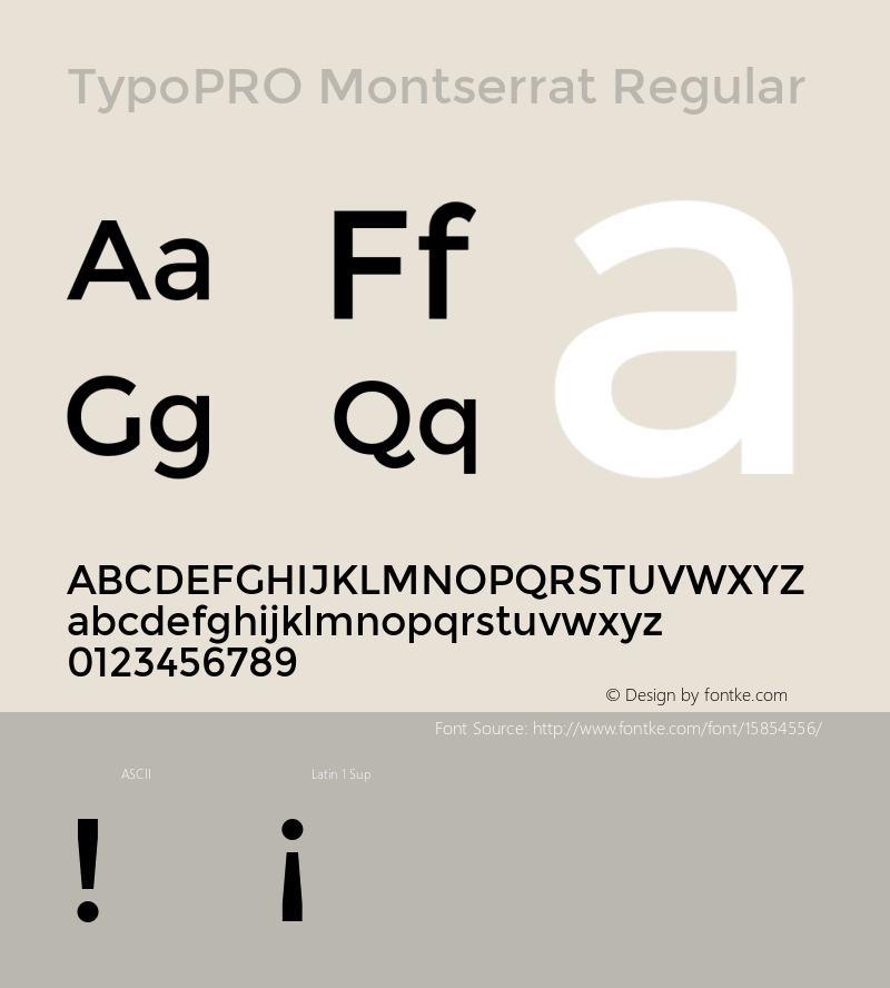 TypoPRO Montserrat Regular Version 2.001图片样张