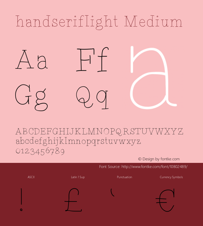 handseriflight Medium Version 001.000图片样张